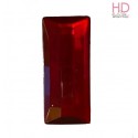 Cabochon rettangolare in acrilico rosso d. 20x45mm x 1pz