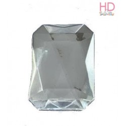 Cabochon ottagonale in acrilico cristallo d. 30x40mm x 1pz