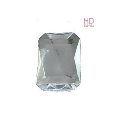 Cabochon ottagonale in acrilico cristallo d. 30x40mm x 1pz