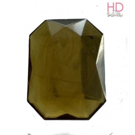 Cabochon ottagonale in acrilico oliva d. 30x40mm x 1pz