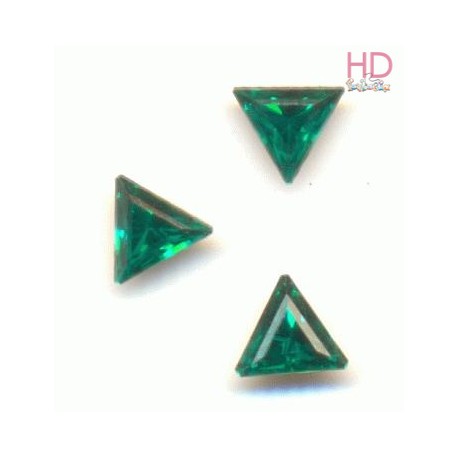 Triangolo Cabochone 4722 Emerald mm. 10  Foiled 2 pzz
