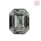 Cabochon Ottagono 4160/2 12x10 mm Black Diamond con castone x 1 Pz