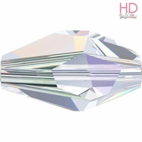 Poligono Swarovski 5203 mm. 12x8 Crystal Aurora Boreale x 1pz