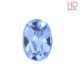 Cabochon Ovale 4130/2 12x10 mm Light Sapphire con castone x 1 Pz